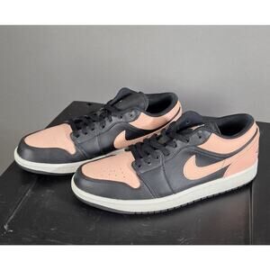 Jordan Air Jordan 1 Low Black Pink Crimson Tint 553558-034 Men's Athletic Shoes